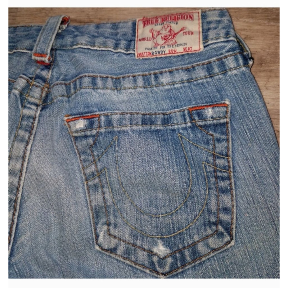 True Religion Women's Bootcut Low Rise Blue 28 Denim Jeans - Picture 9 of 13